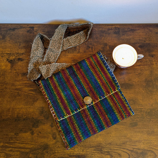 Rainbow SunBurst Handwoven Handbag