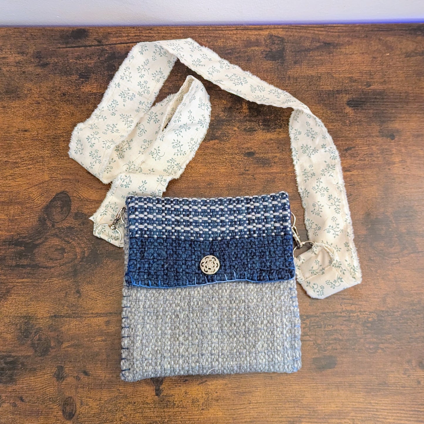 Snowflake Small Handwoven Handbag