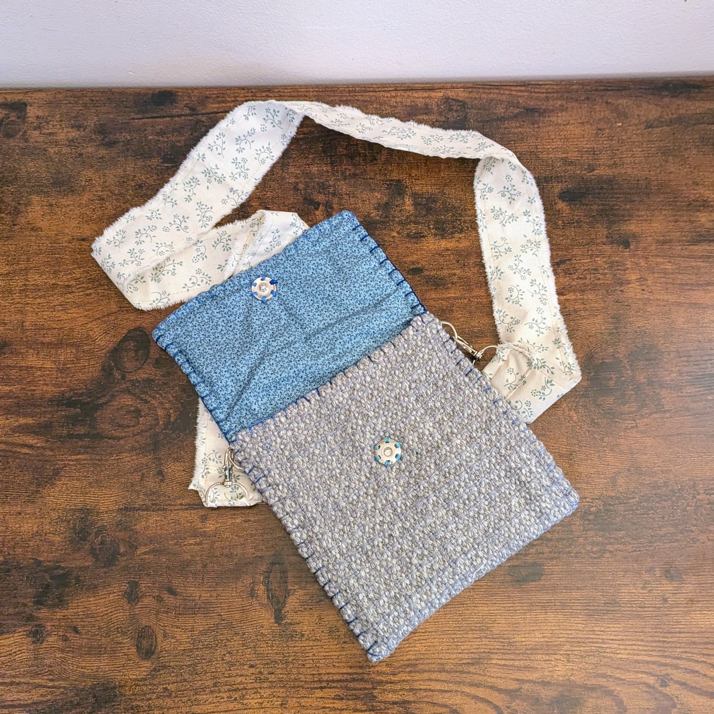 Snowflake Small Handwoven Handbag