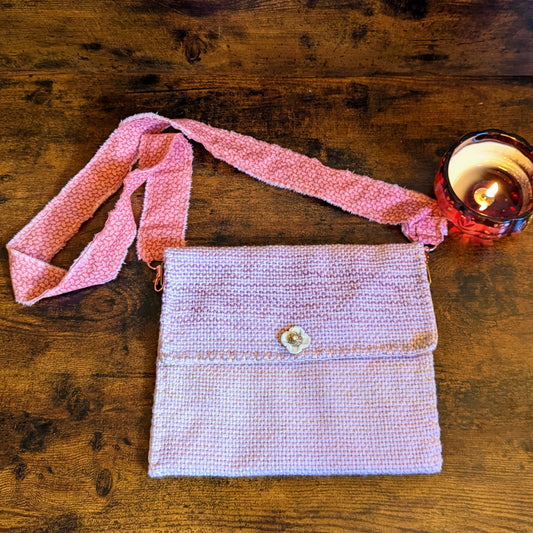 Sparkling Pink Handwoven Shoulderbag
