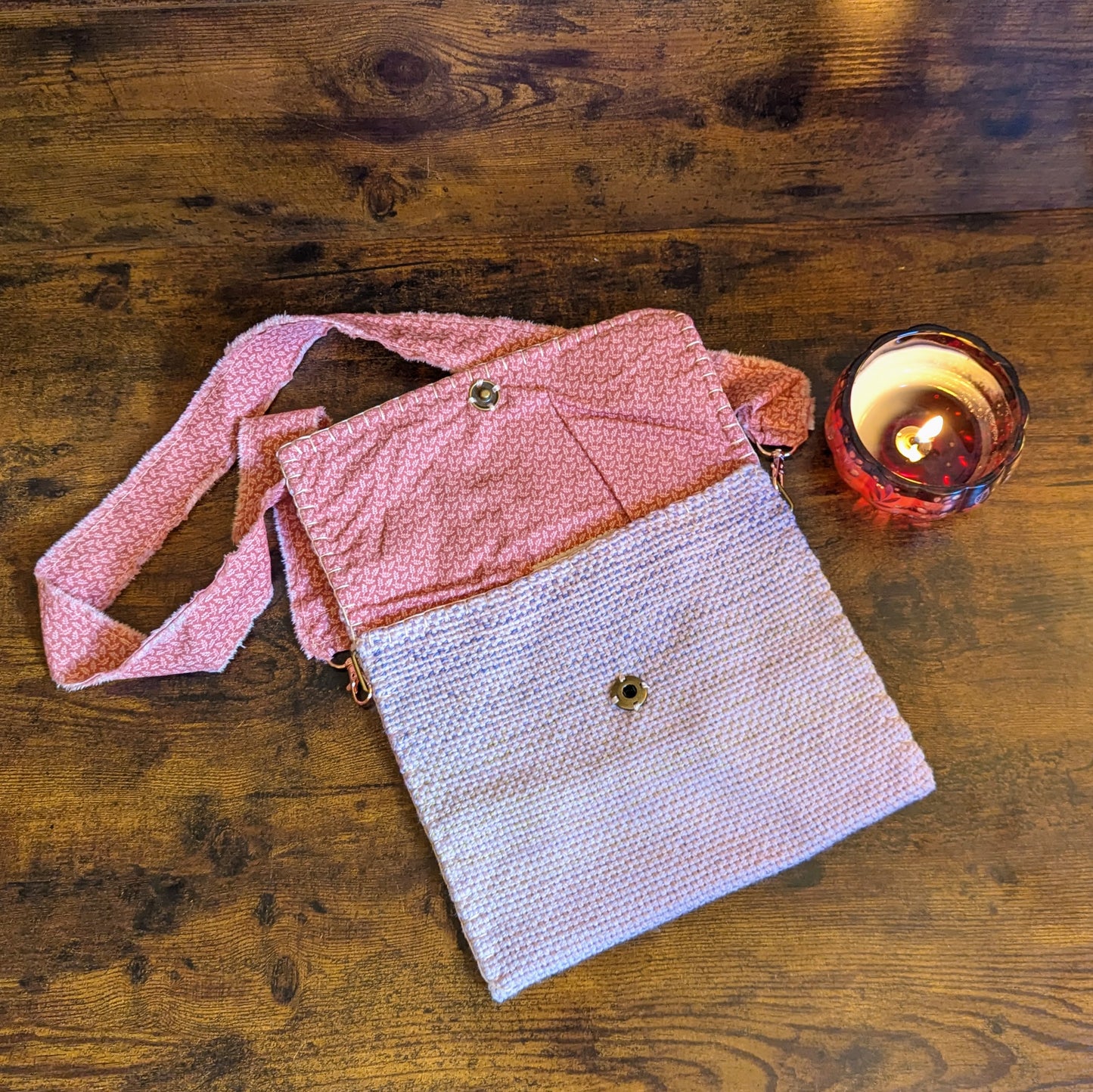 Sparkling Pink Handwoven Shoulderbag