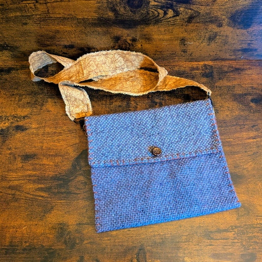 Bronze and Bold Handwoven Shoulder Bag