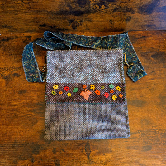 Autumnal Dance Handwoven Shoulder Bag
