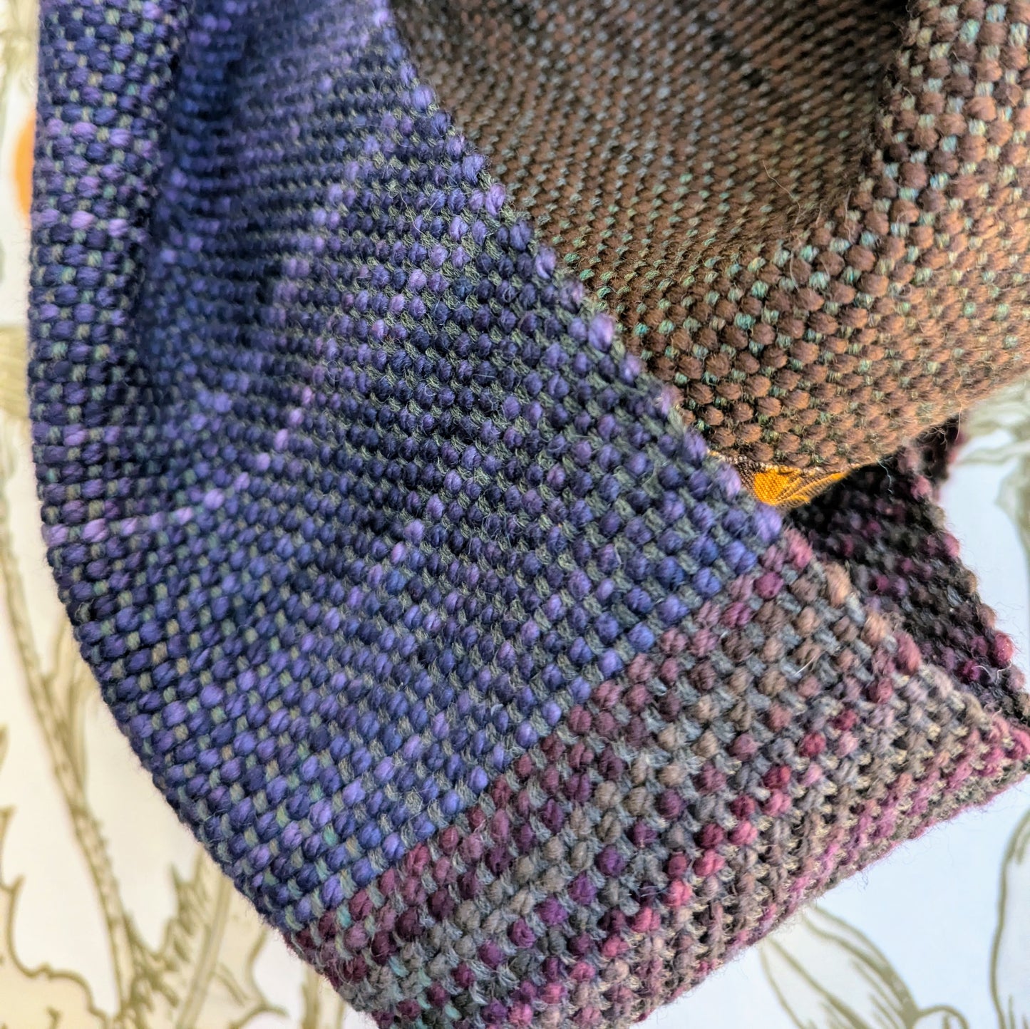 Infinite Forest Glen Handwoven Merino-blend Infinity Scarf