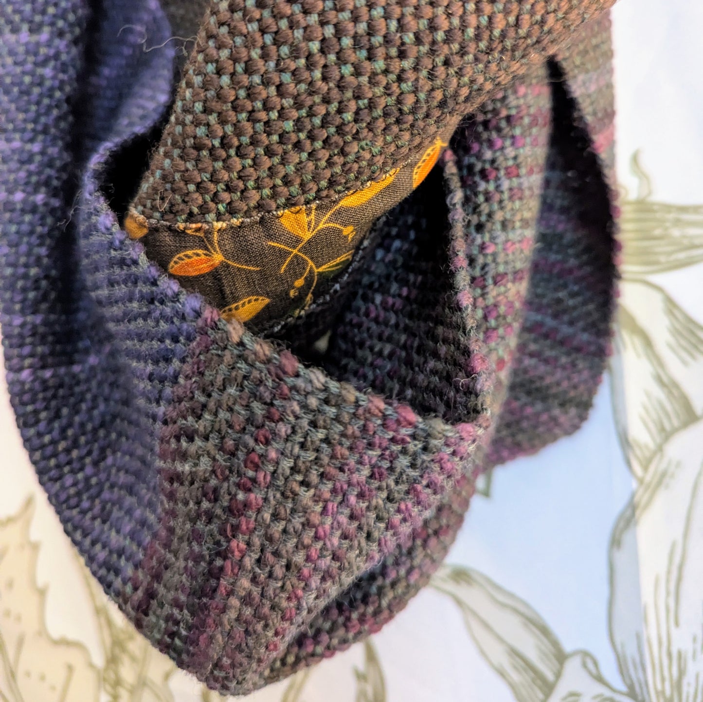 Infinite Forest Glen Handwoven Merino-blend Infinity Scarf