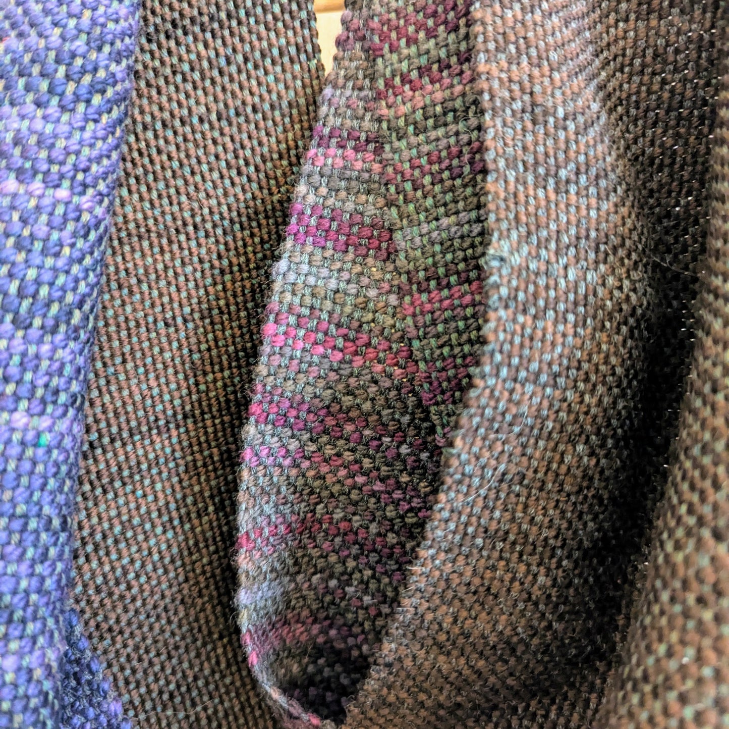 Infinite Forest Glen Handwoven Merino-blend Infinity Scarf