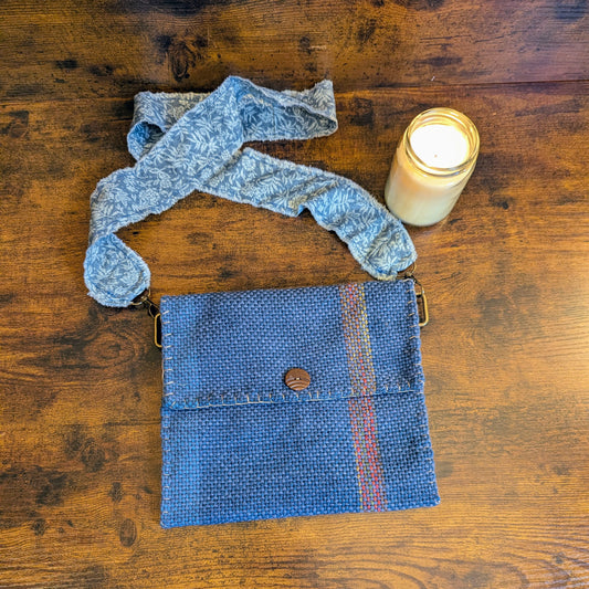 Betty Blue Handwoven Shoulder Bag