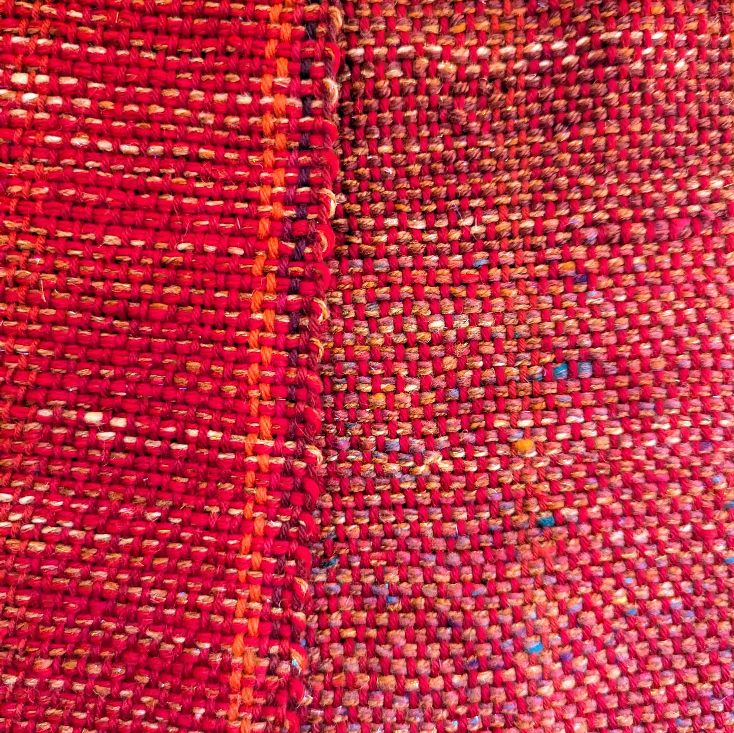 Phoenix Rising Handwoven Wool Scarf (Featuring yarn From KittyCat Spins)