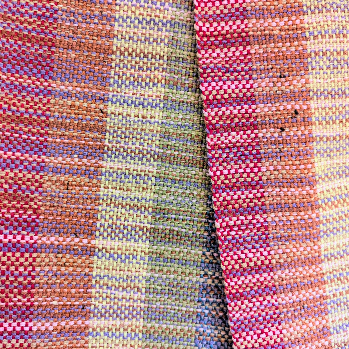 Rainbow Landscape Handwoven Merino Blend Scarf