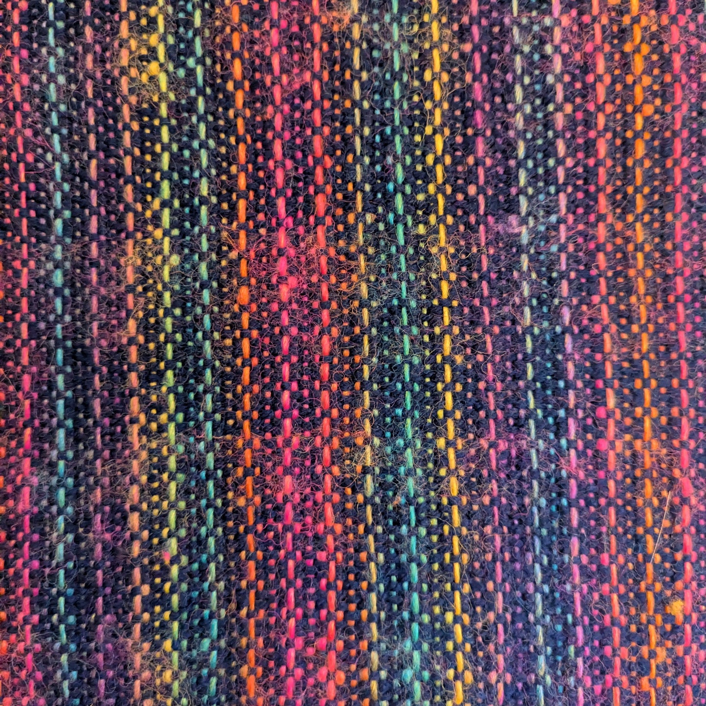 Hints of Rainbow Handwoven Merino Blend Scarf