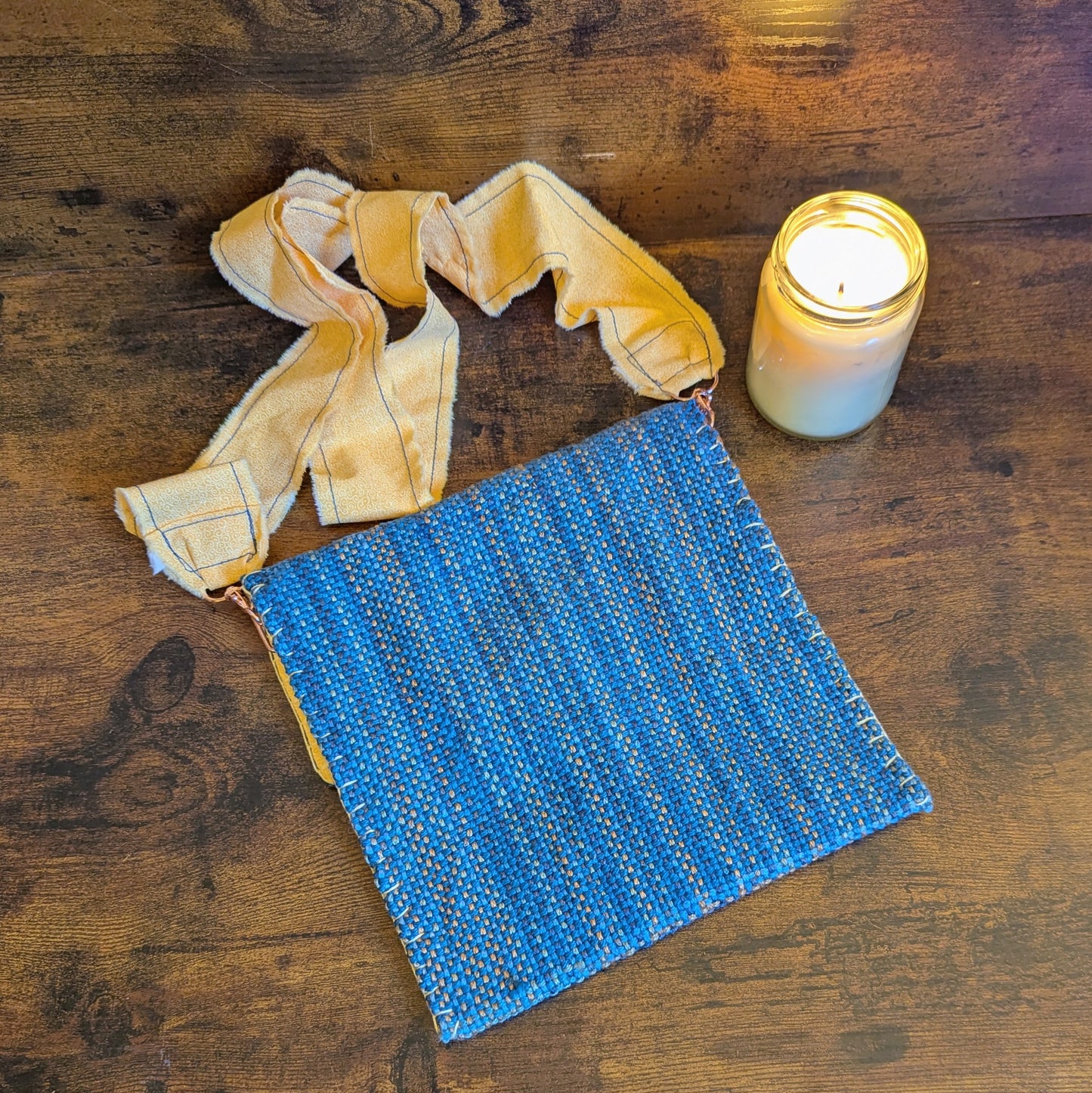 Blue Skies are Smiling Handwoven Shoulder Bag