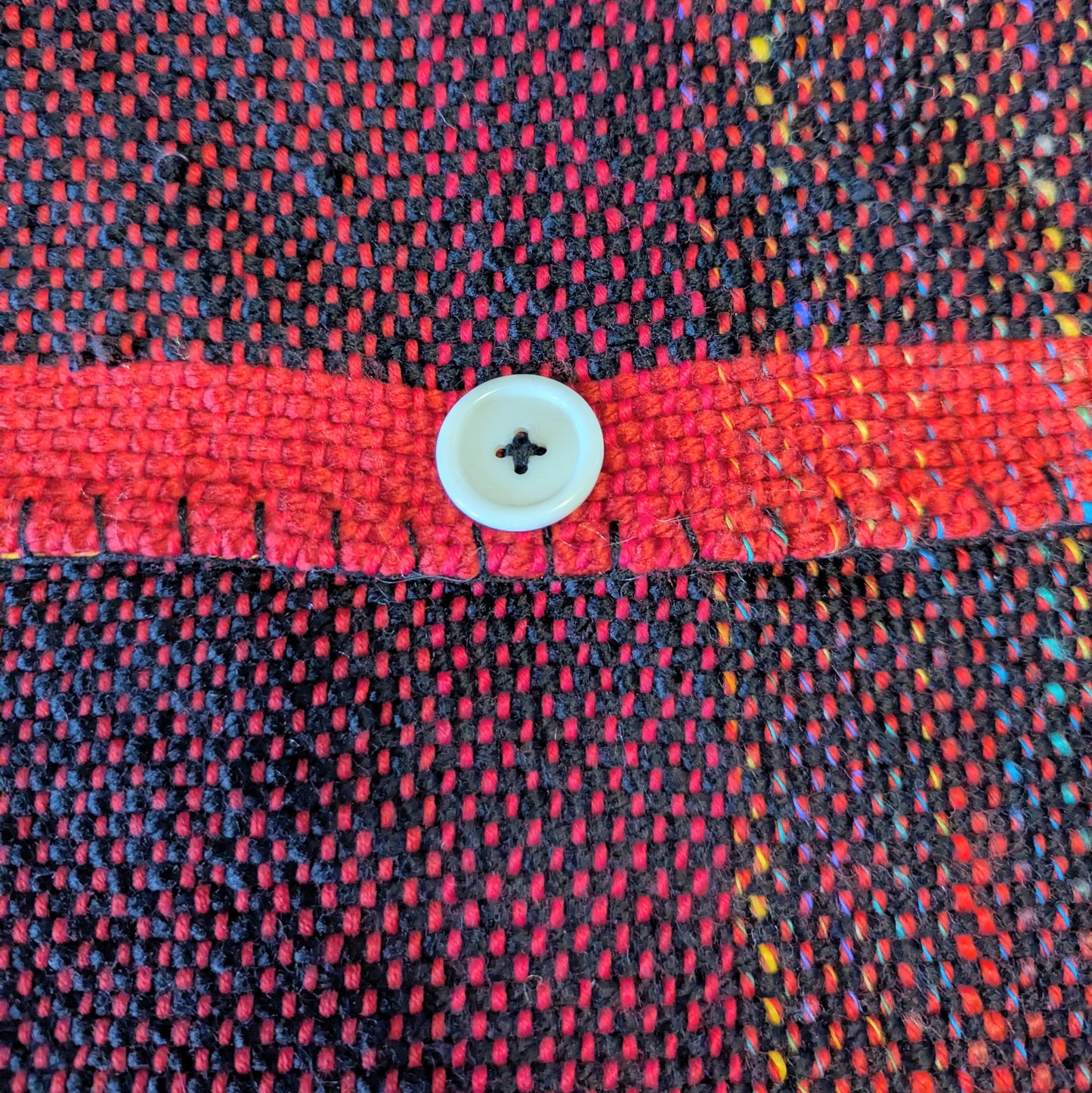 Dark Fire Opal Handwoven Shoulder Bag