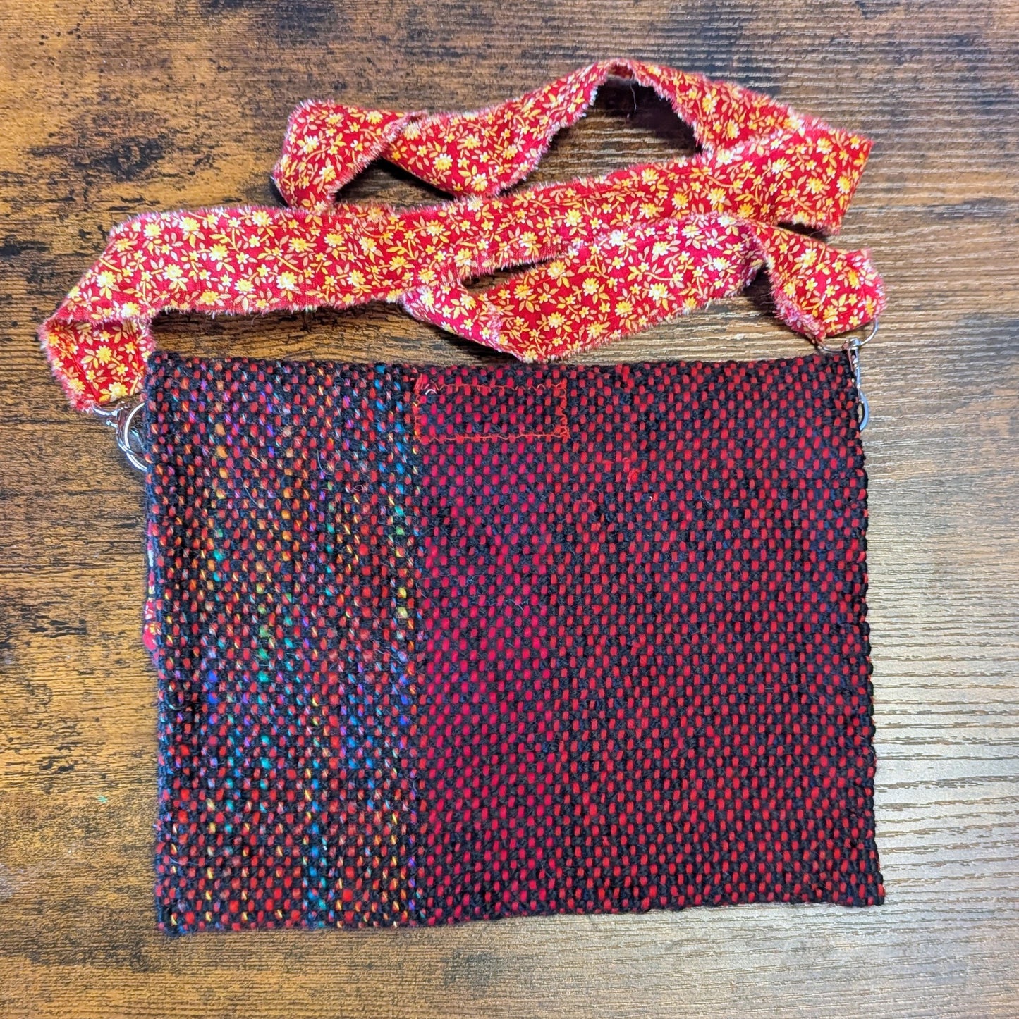 Dark Fire Opal Handwoven Shoulder Bag