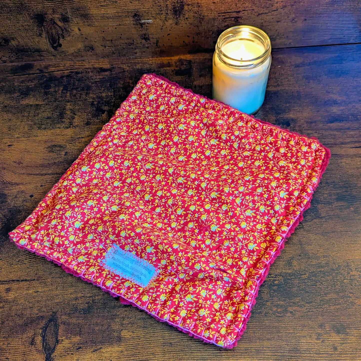 Maroon Handwoven Microfiber Dust Cloth