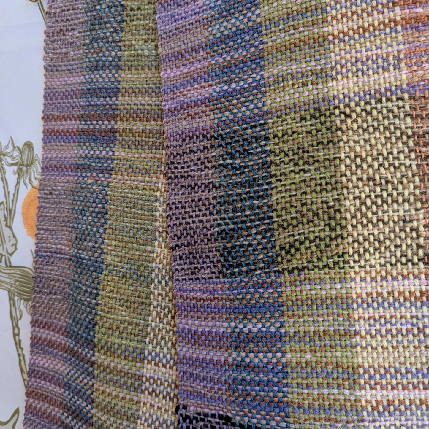 Rainbow Canyon Stripes Handwoven Merino Blend Scarf