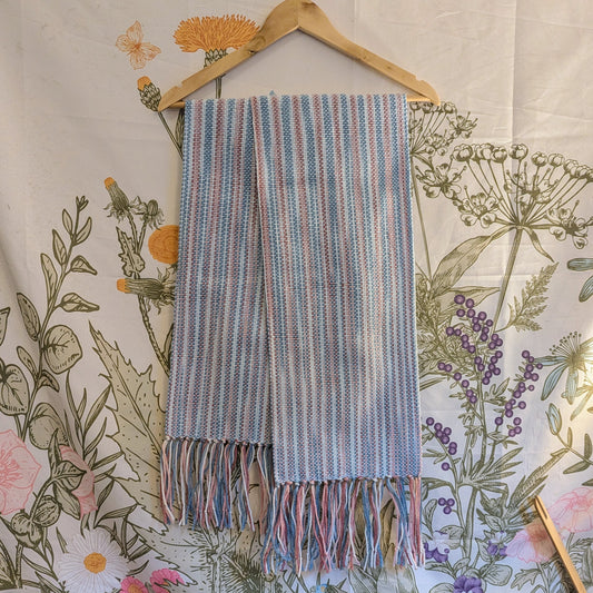 Trans Pride Stripes Handwoven Hypoallergenic Scarf