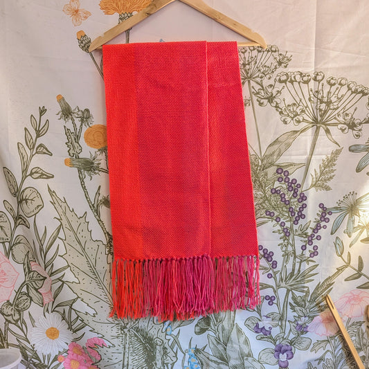 Neon Pink Handwoven Hypoallergenic Scarf