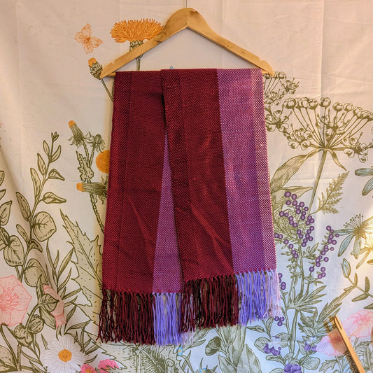 Raspberry Rover Handwoven Hypoallergenic Scarf