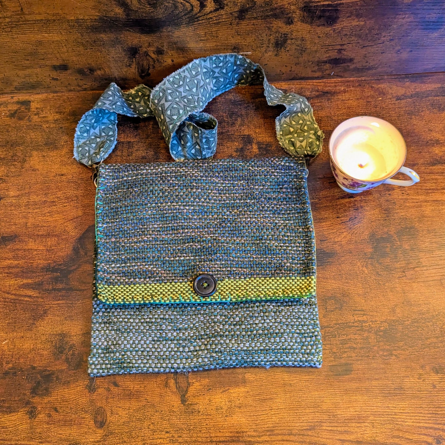 Green Growth Handwoven Hypoallergenic Shoulder Bag