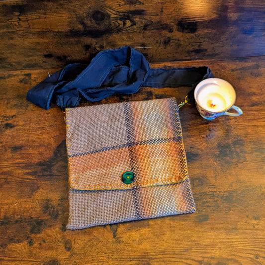 Not All That Glitters is Gold Handwoven Hypoallergenic Silk Lined Shoulder Bag