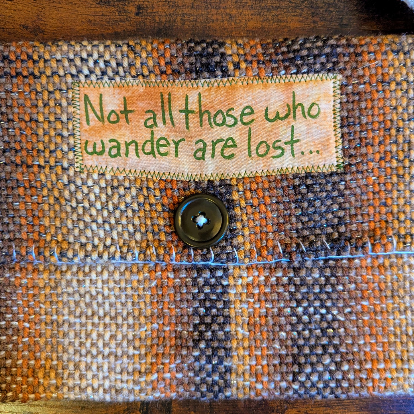 Not All Those Who Wander Are Lost Handwoven Hypoallergenic Shoulder Bag