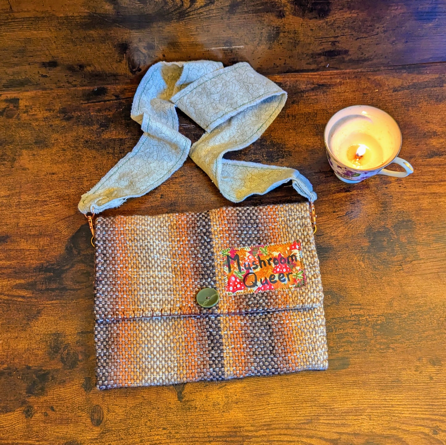 Mushroom Queer Handwoven Hypoallergenic Shoulder Bag