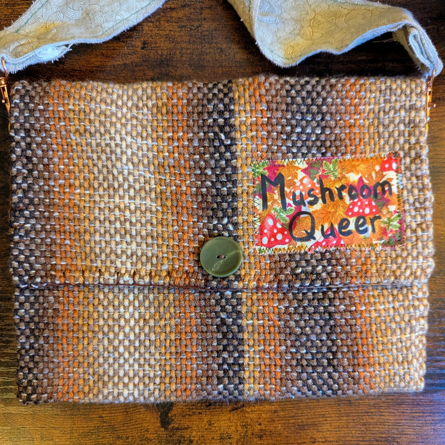 Mushroom Queer Handwoven Hypoallergenic Shoulder Bag