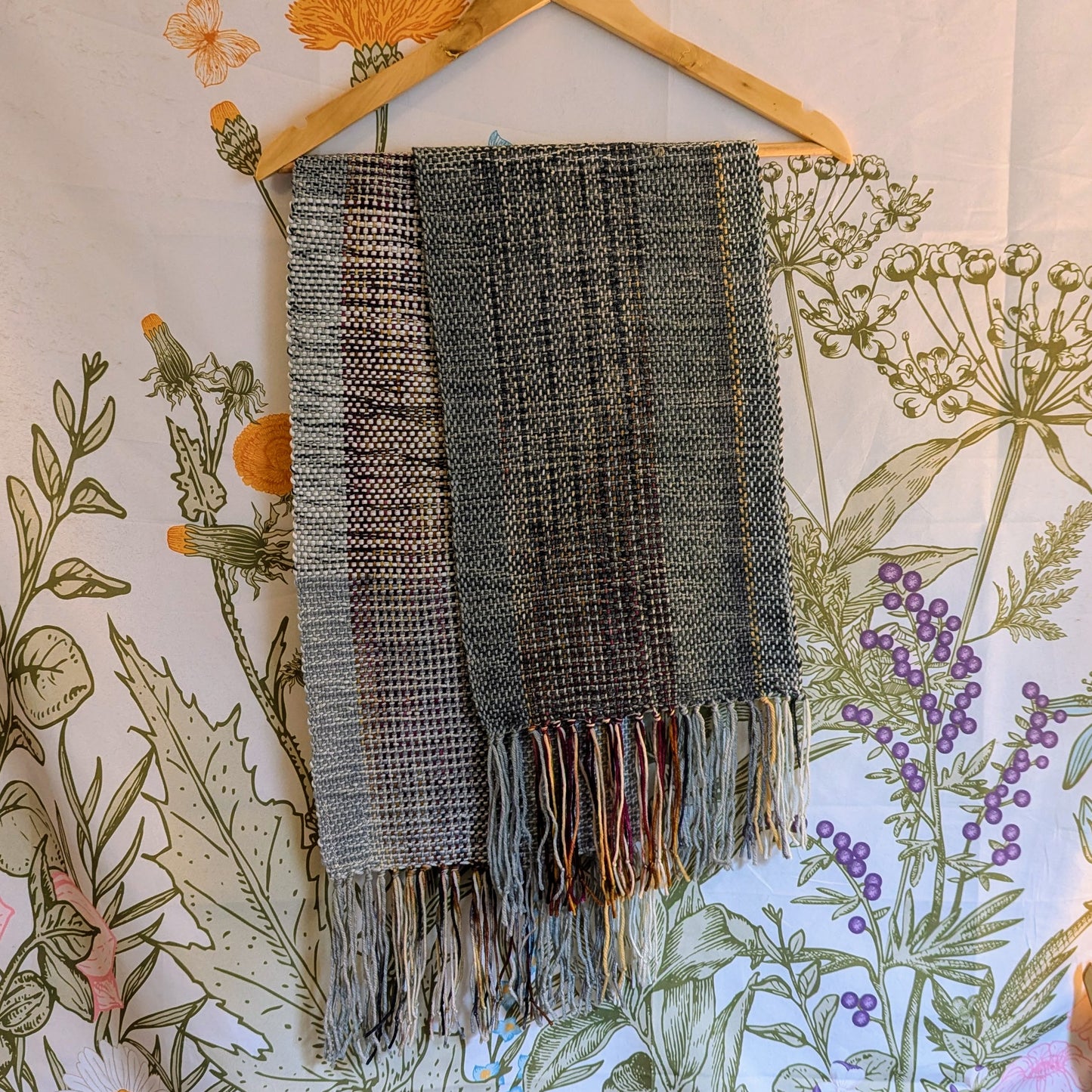 Stone Singer Handwoven Merino Blend Wool Scarf
