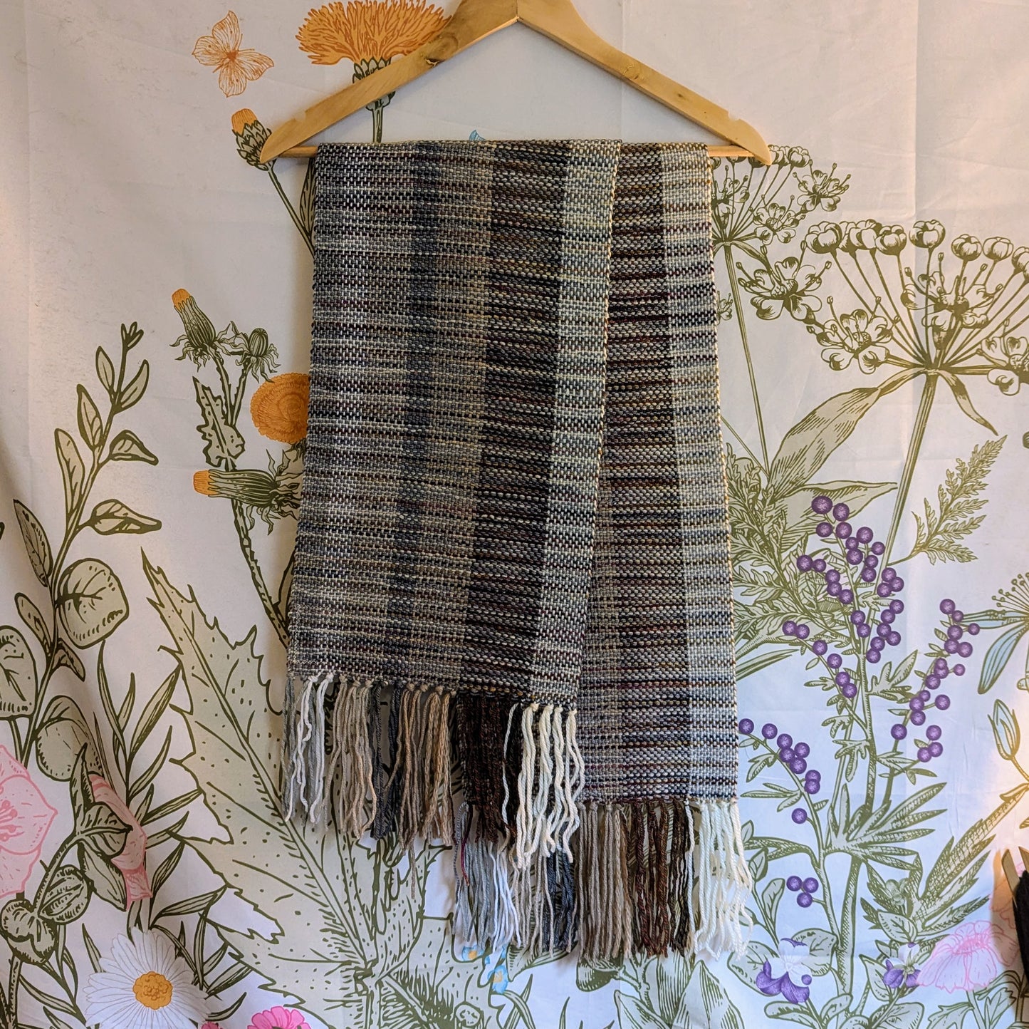 Durin's Line Handwoven Merino Wool Blend Scarf