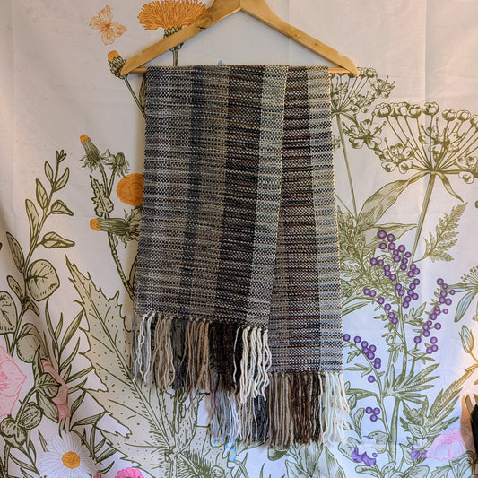 Durin's Line Handwoven Merino Wool Blend Scarf