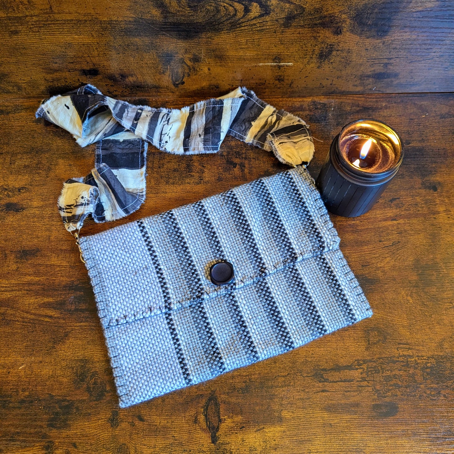 Grey Birch Handwoven Shoulder Bag