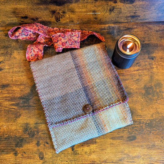 Gilded Gold Brown Ombre Handwoven Shoulder Bag
