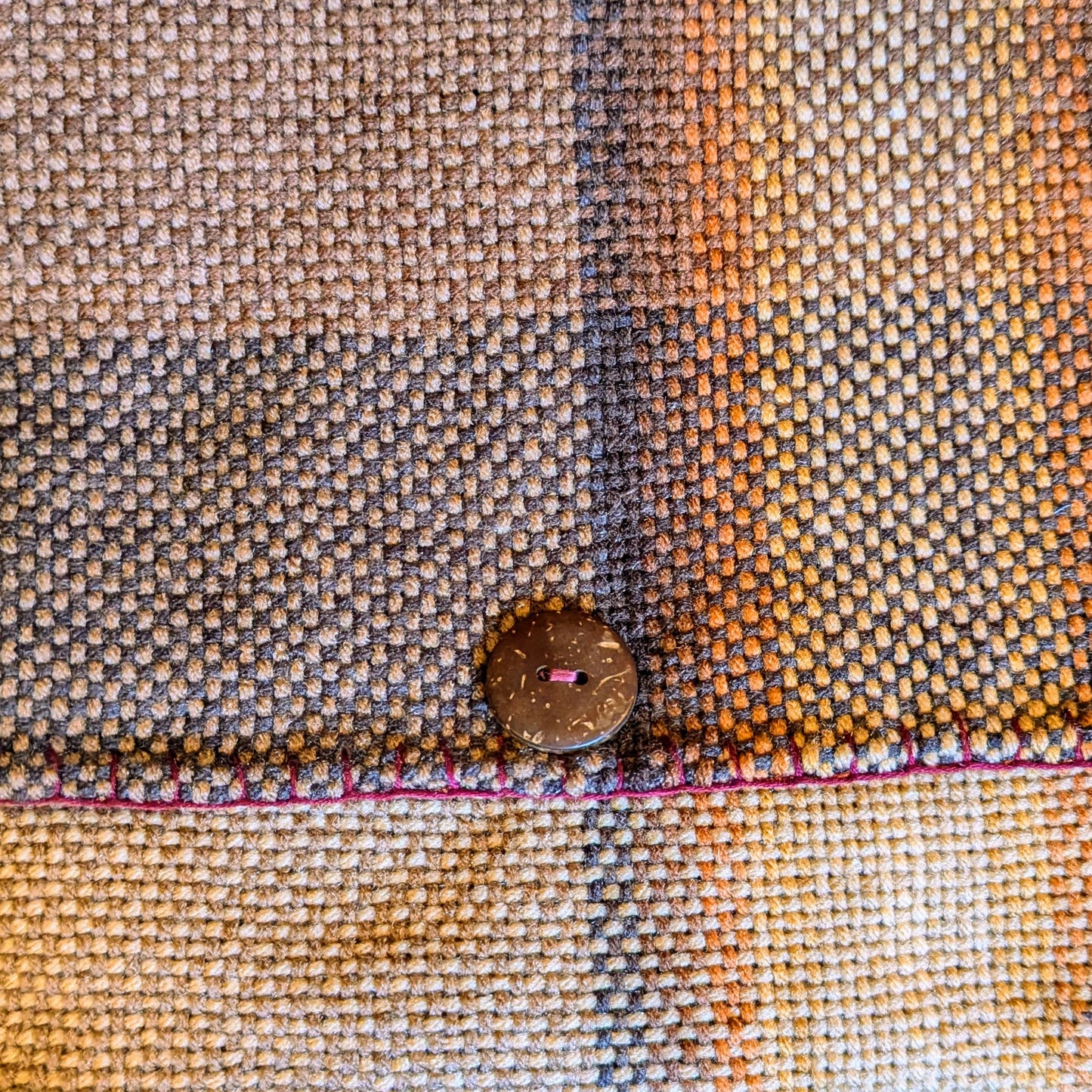 Gilded Gold Brown Ombre Handwoven Shoulder Bag
