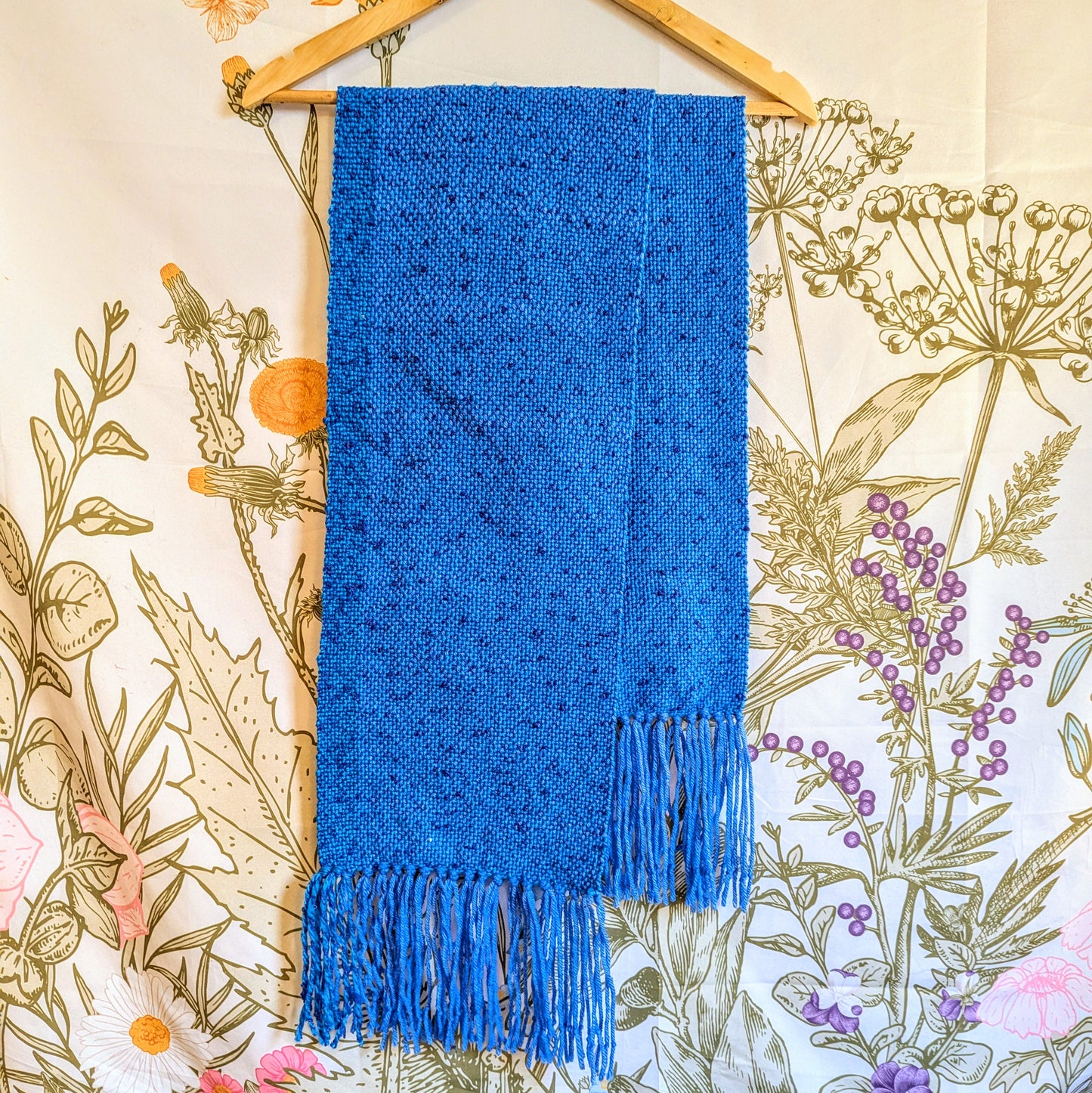 Ocean Blue Handwoven Hypoallergenic Acrylic Scarf