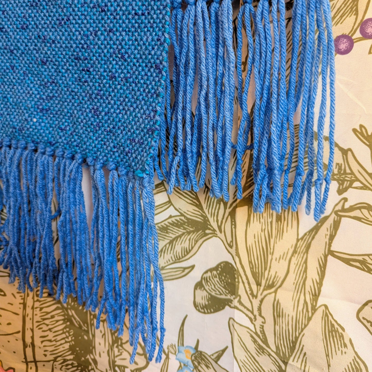 Ocean Blue Handwoven Hypoallergenic Acrylic Scarf