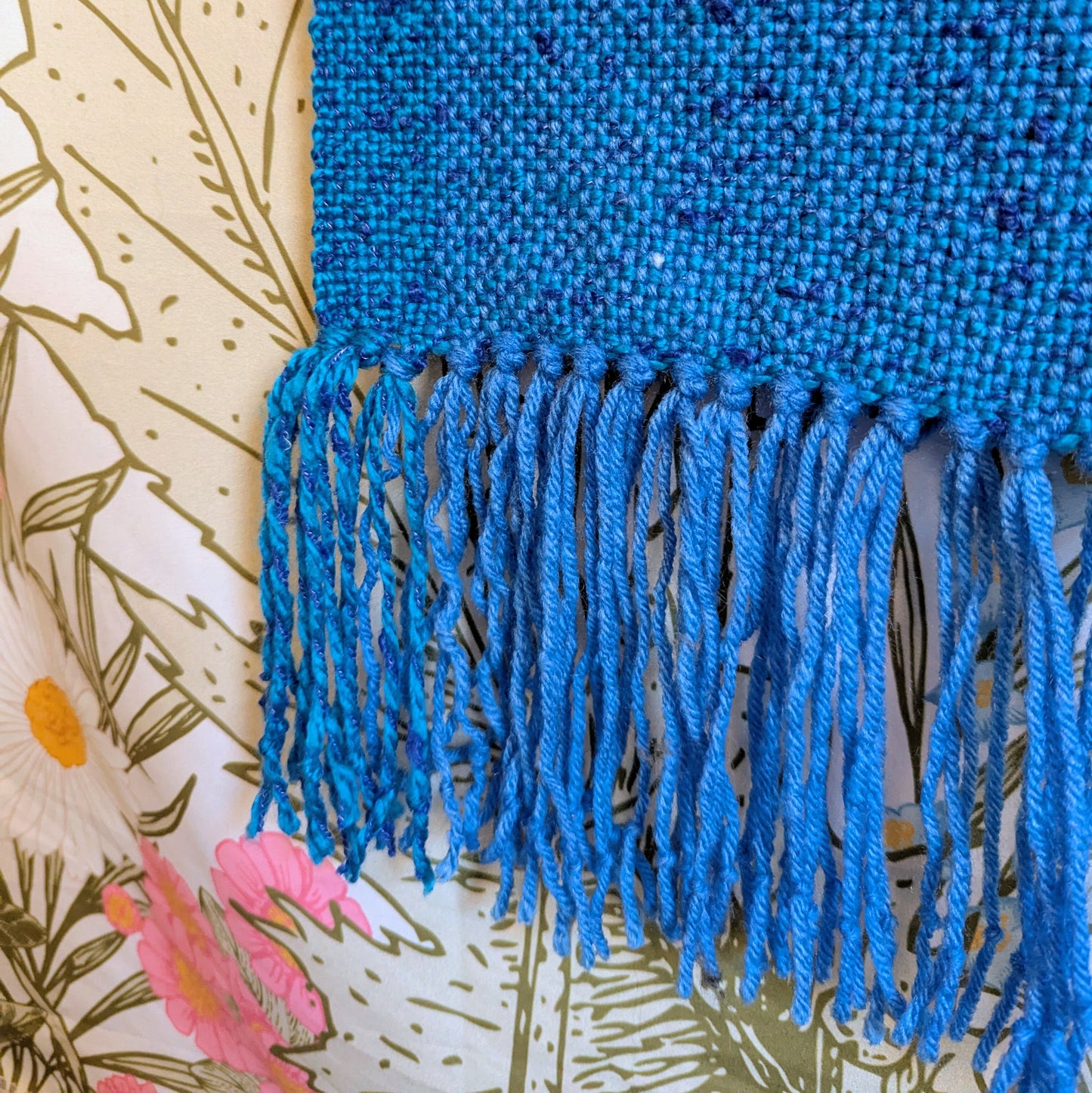Ocean Blue Handwoven Hypoallergenic Acrylic Scarf