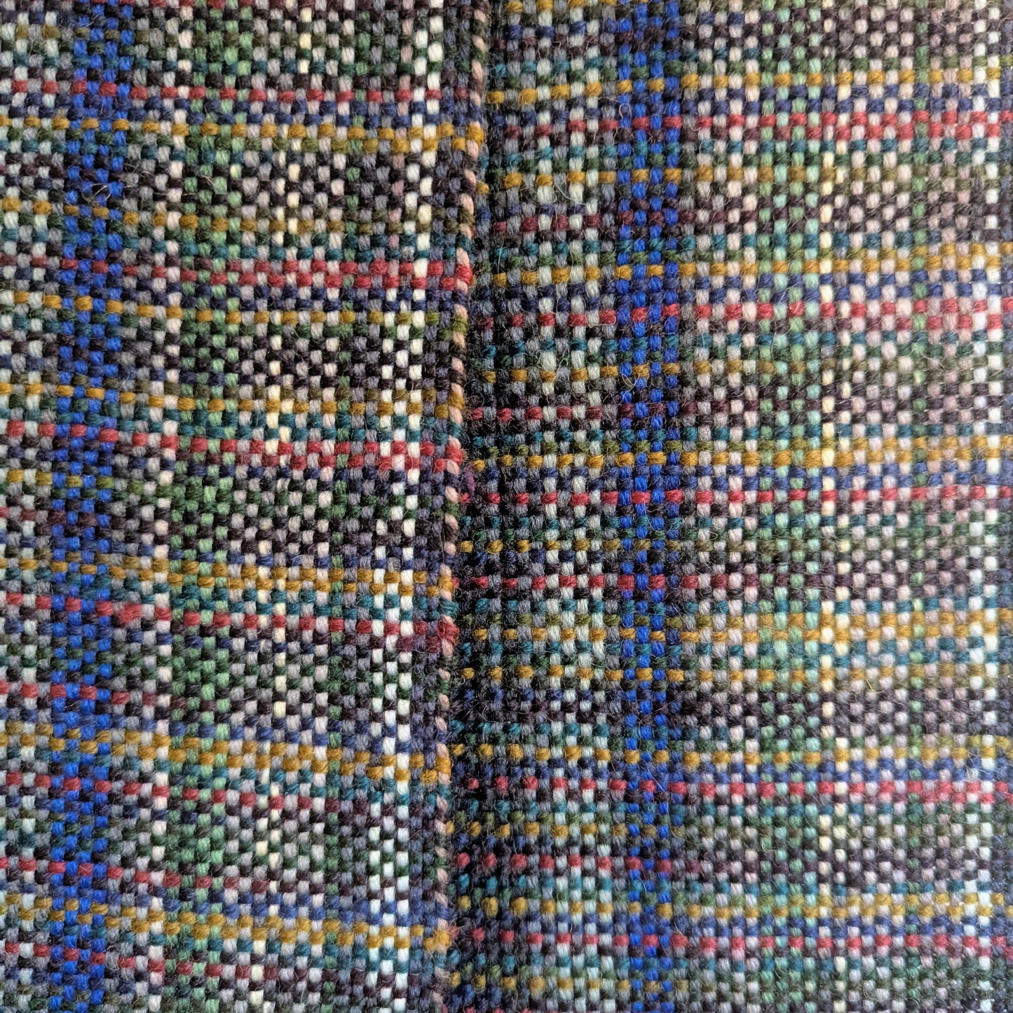 Tartan Jumble Handwoven Wool Scarf