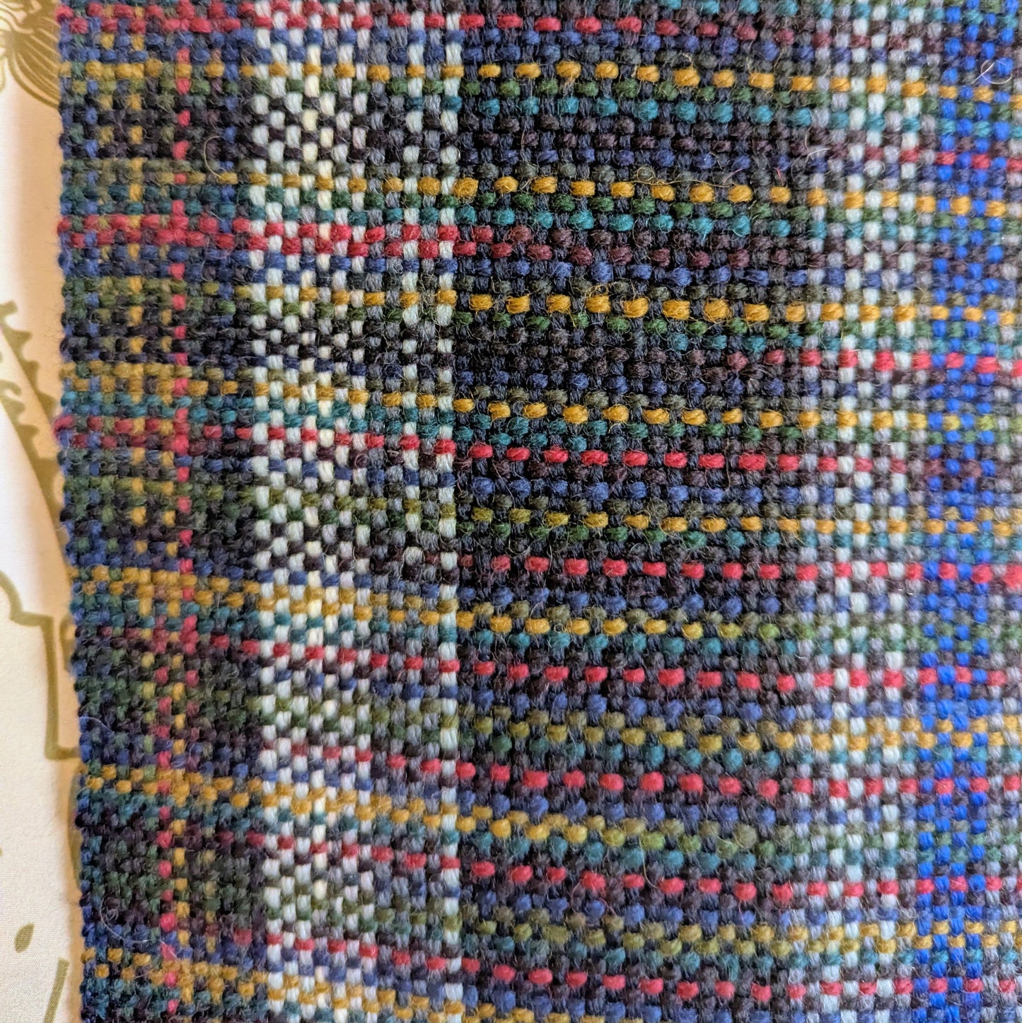 Tartan Jumble Handwoven Wool Scarf
