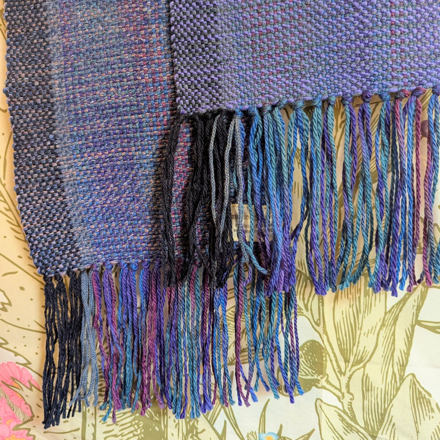 Northern Lights Handwoven Merino-Blend Wool Scarf