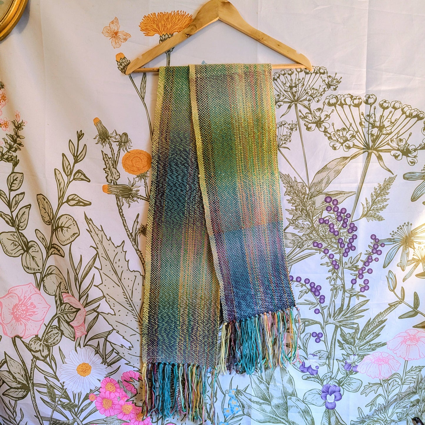 Dappled Glory Handwoven Merino-Blend Wool Scarf