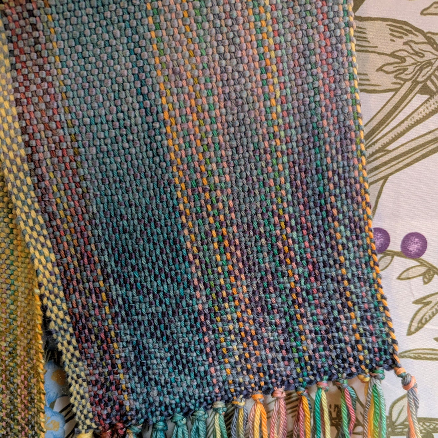 Dappled Glory Handwoven Merino-Blend Wool Scarf
