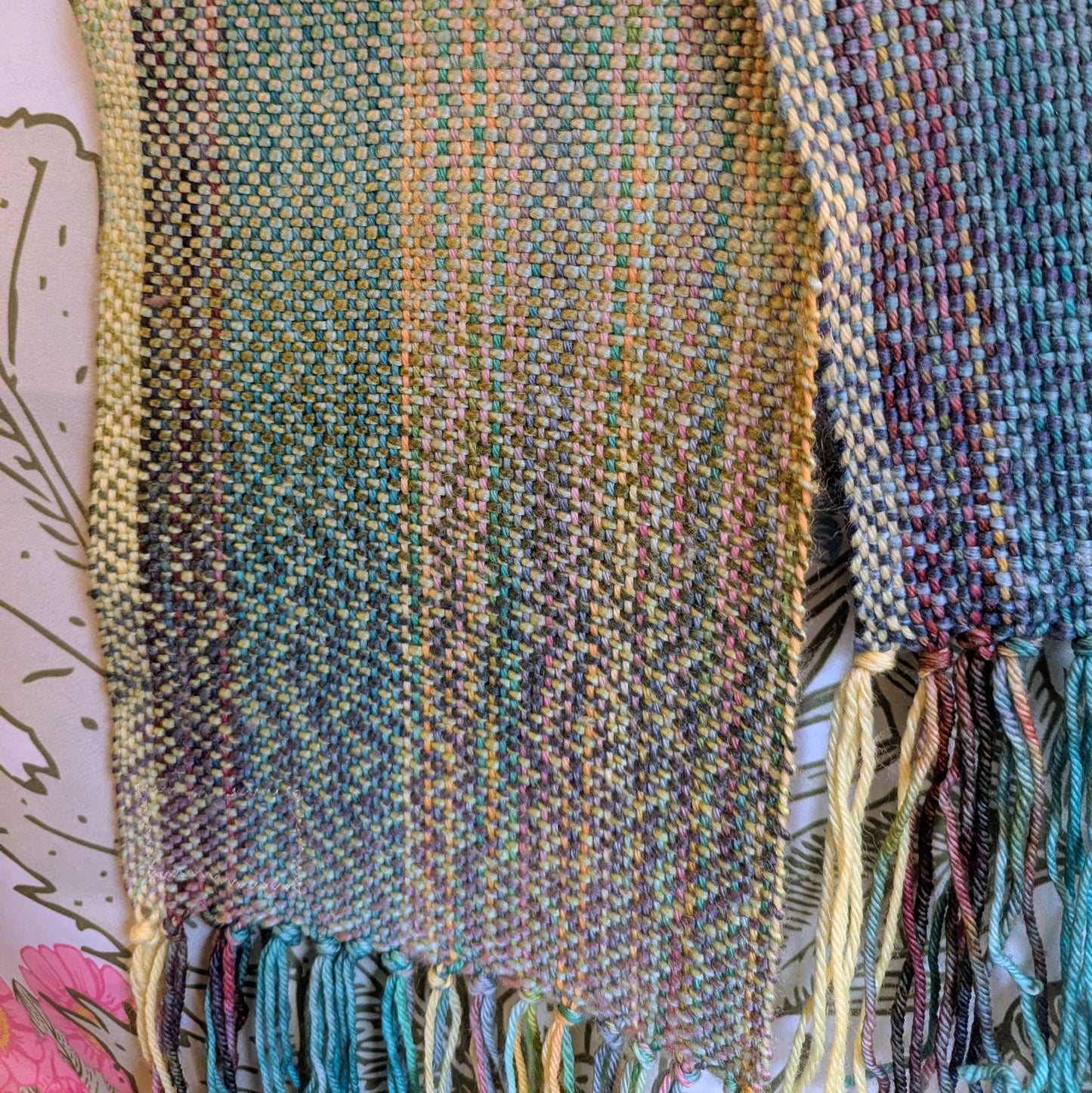Dappled Glory Handwoven Merino-Blend Wool Scarf