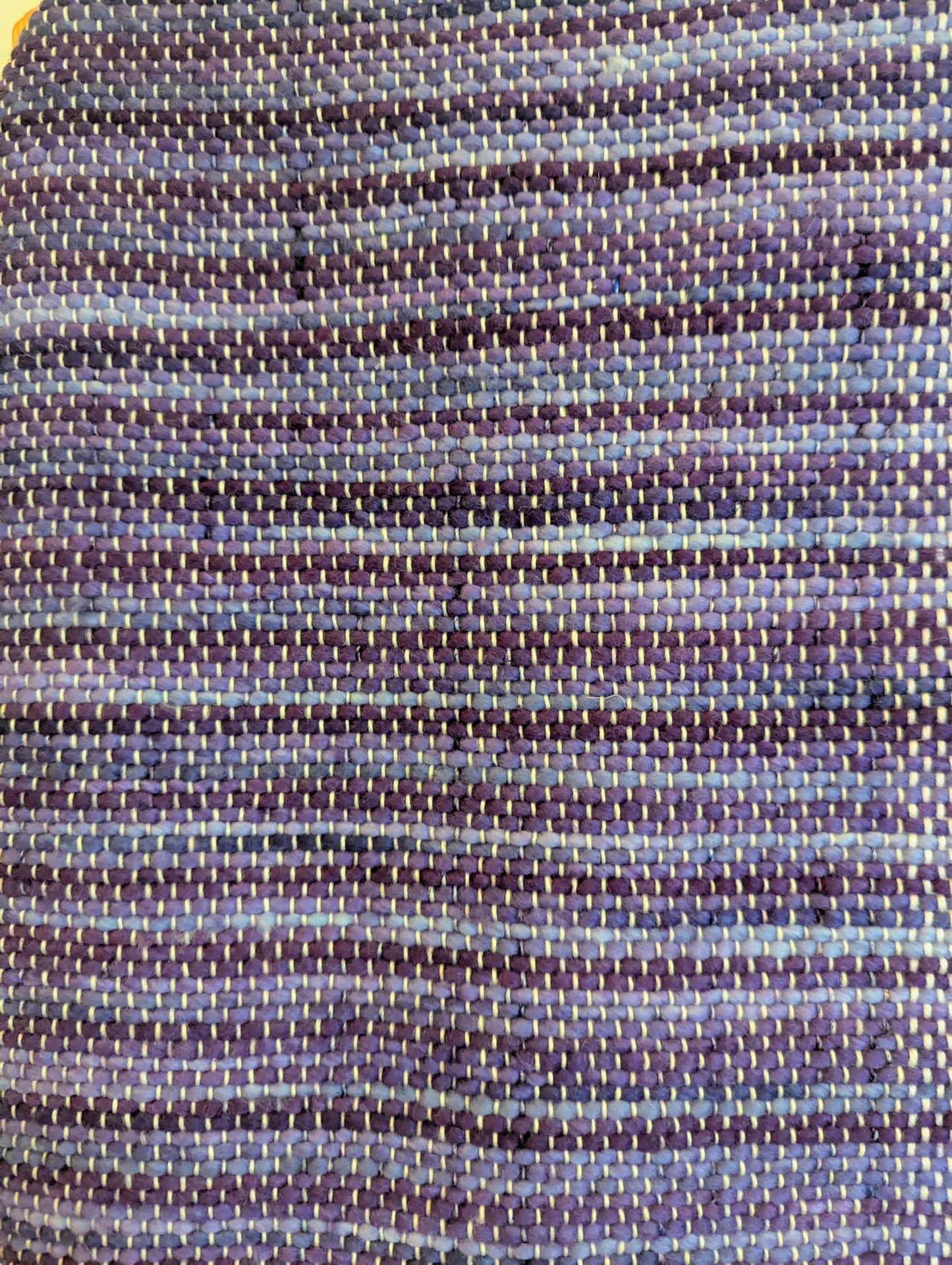 Purple Cottage Rose Handwoven Merino-Blend Infinity Scarf