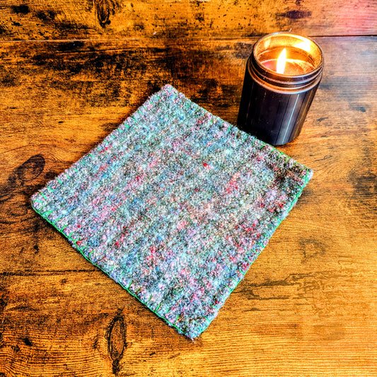 Wildflower Felted Wool Trivet (Featuring KittyCat Spins Yarn)