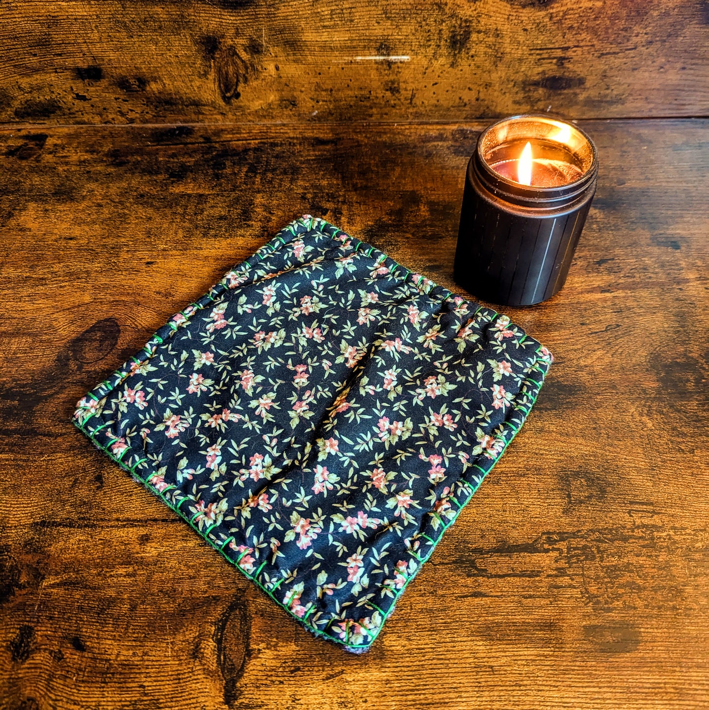 Wildflower Felted Wool Trivet (Featuring KittyCat Spins Yarn)