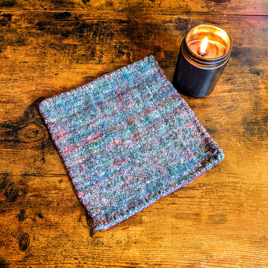 Wildflower Stars Handwoven Trivets (Featuring KittyCat Spins Yarn)