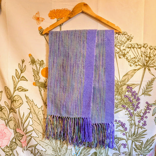 Purple Stripes Handwoven Hypoallergenic Scarf