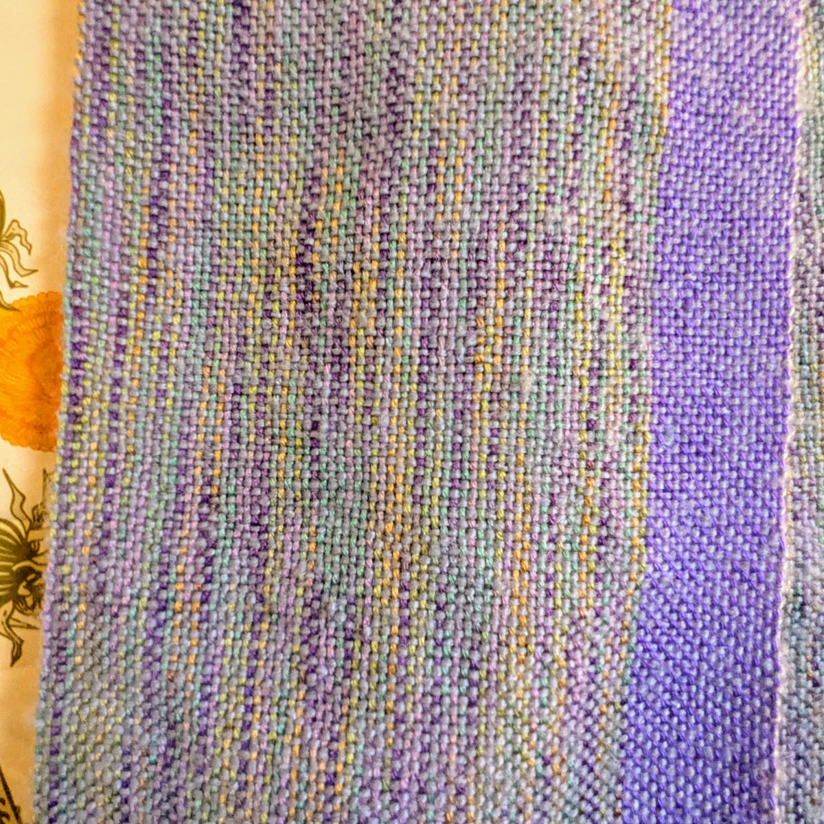 Purple Stripes Handwoven Hypoallergenic Scarf