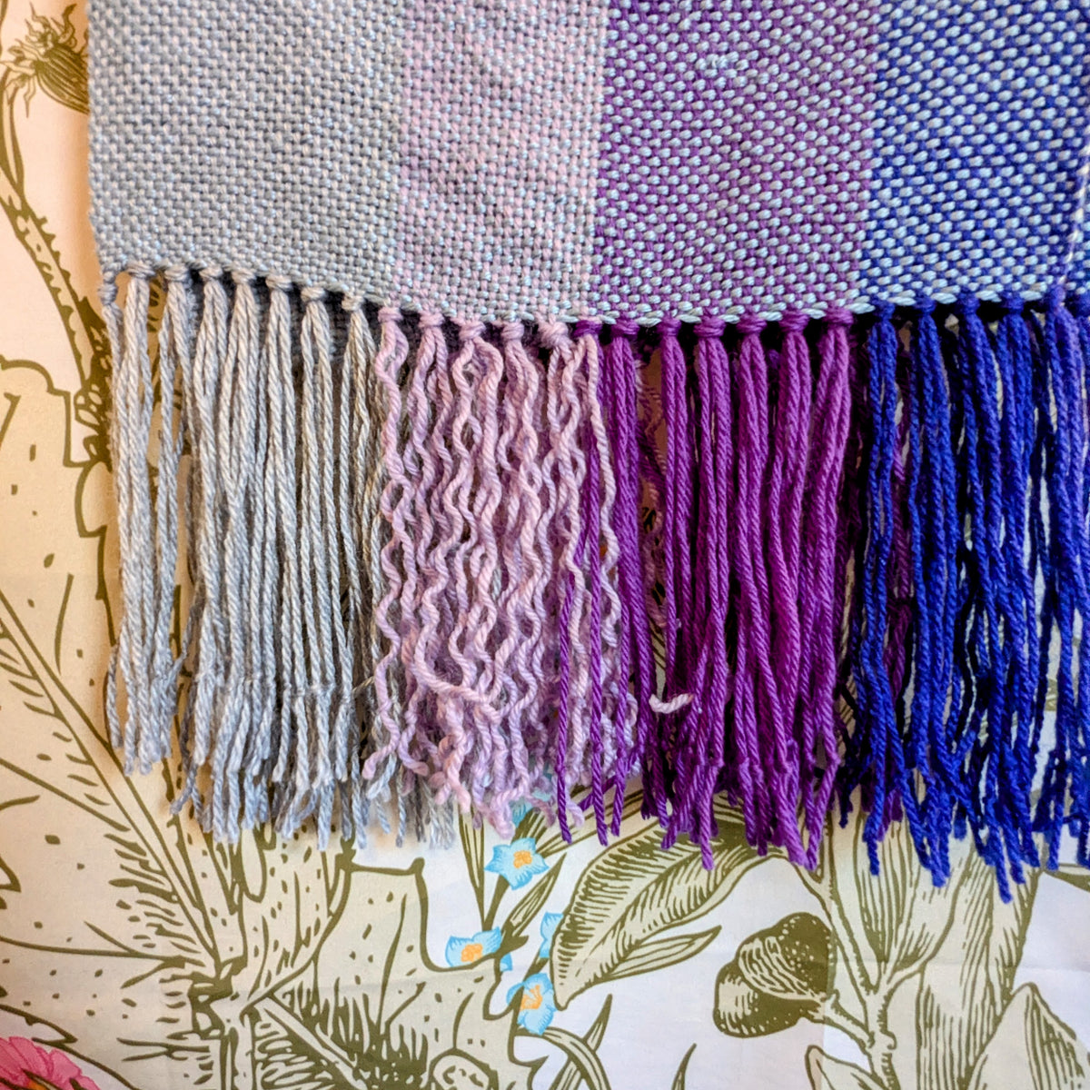 Amethyst Handwoven Hypoallergenic Table Runner or Weaving Blank
