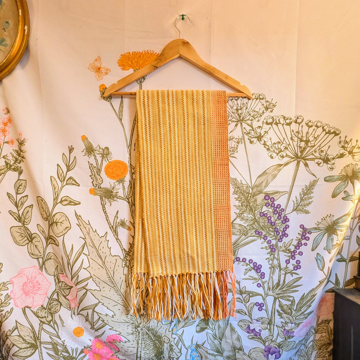 Sunshine Yellow Hypoallergenic Handwoven Table Runner or Weaving Blank
